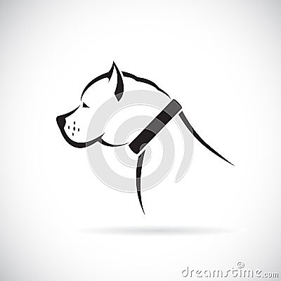 Vector images of Pitbull dog Vector Illustration