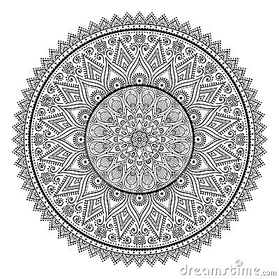 Vector indian Mandala Vector Illustration