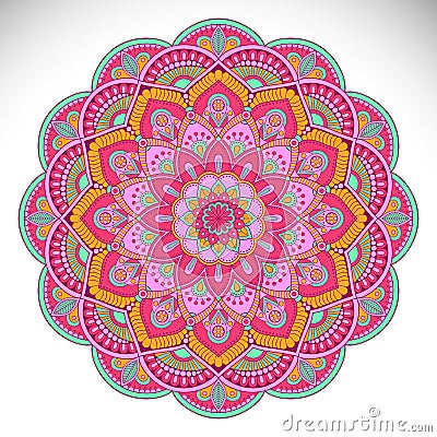 Vector indian Mandala Vector Illustration