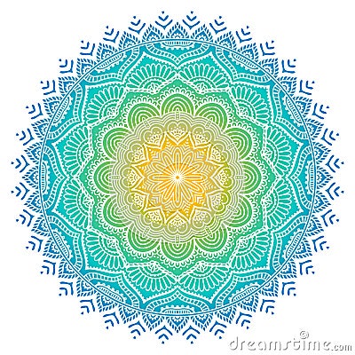 Vector indian Mandala Vector Illustration