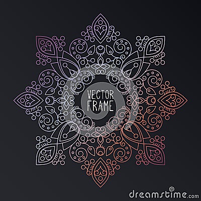 Vector indian Mandala Vector Illustration