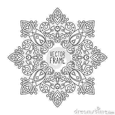 Vector indian Mandala Vector Illustration