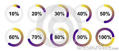 Vector indicator loading Stock Photo