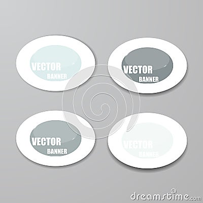 Vector infographic. banners set, Glass Vector Illustration