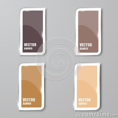 Vector infographic. banners set, Glass Vector Illustration