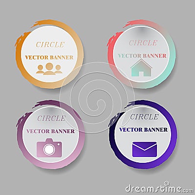 Vector infographic. banners set infographic Vector Illustration