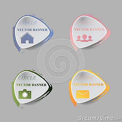 Vector infographic. banners set infographic Vector Illustration
