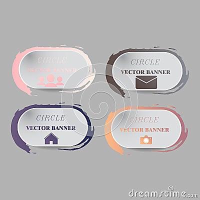 Vector infographic. banners set infographic Vector Illustration