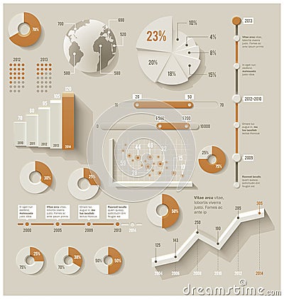 Vector infographic elements Vector Illustration