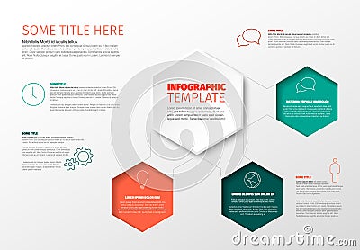 Vector Infographic report template Vector Illustration