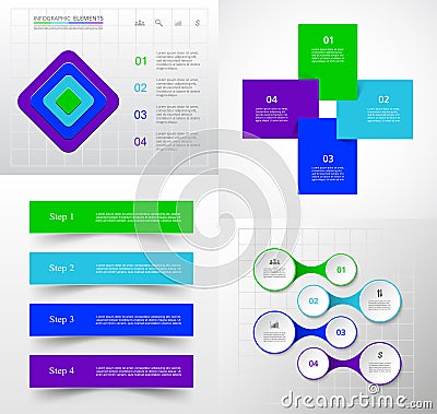 Vector infographic set. Vector Illustration