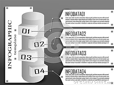 Food and Restaurant logo templateVector infographic template Vector Illustration