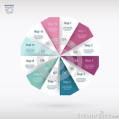 Vector infographic template Vector Illustration