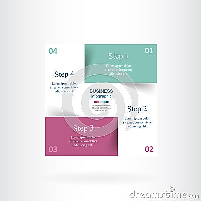 Vector infographic template Vector Illustration