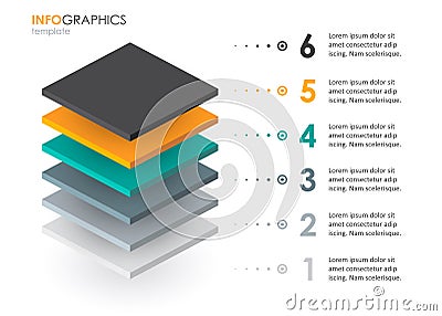 Vector infographic template Vector Illustration