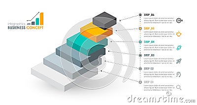 Vector infographic template Vector Illustration