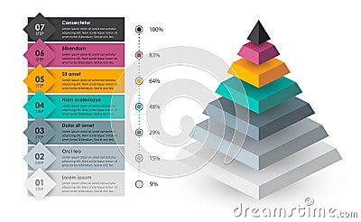 Vector infographic template Vector Illustration