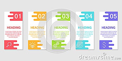 Basic RGBWorkflow ,startup concept, web design, data visualization, banner, brochure or flyer layouts, presentation, education. Vector Illustration