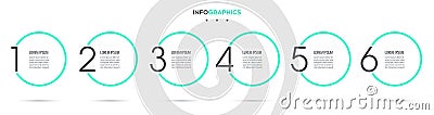 Vector infographic template Vector Illustration