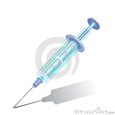 Vector injector icon isolated Vector Illustration