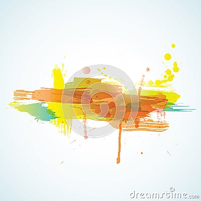 Vector inky colorful background Vector Illustration