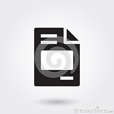 Vector, Invoice Bill Payment File Glyph Icon perfect for website, mobile apps, presentation Vector Illustration