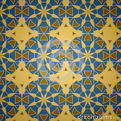 Vector Islamic Ornamental Seamless Pattern Stock Photo