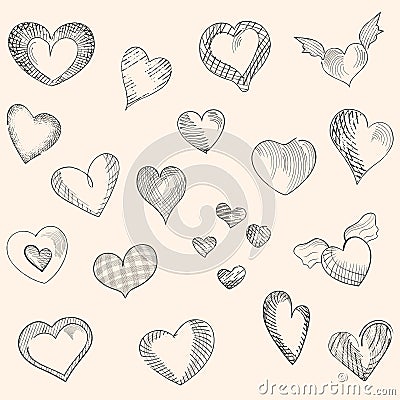 Vector isolated one single simplest heart shape open line colorless black and white contour line easy drawingVector isolated one Vector Illustration