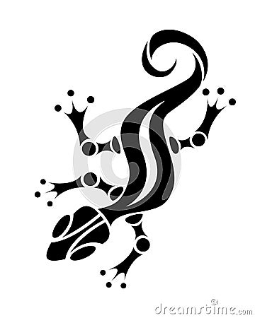 Vector isolated salamander Vector Illustration