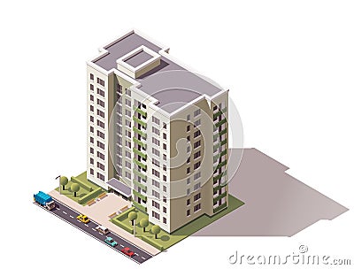 Vector isometric building Vector Illustration