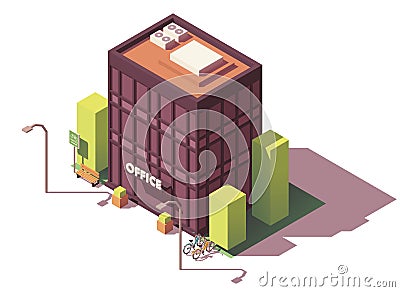 Vector isometric office building Vector Illustration