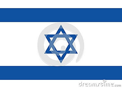 Vector Israel flag, Israel flag illustration, Israel flag picture, Israel flag image vector eps10. Vector Illustration