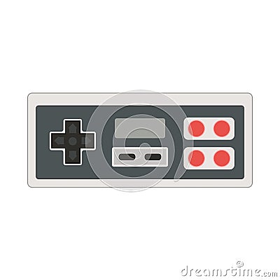 Vector joystick icon illustration. Geek gaming retro gadget from Vector Illustration