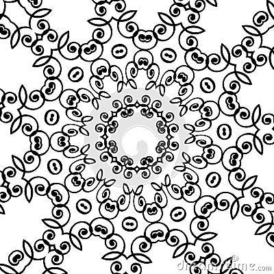 Vector kaleidoscopic pattern Vector Illustration