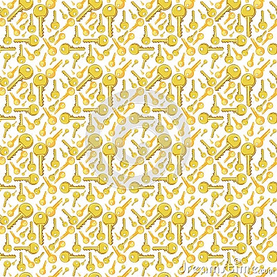 Vector key background pattern yellow Stock Photo