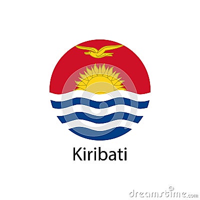 Vector Kiribati flag Vector Illustration