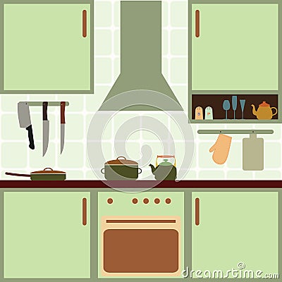 Vector Kitchen Royalty Free Stock Photos - Image: 33390988
