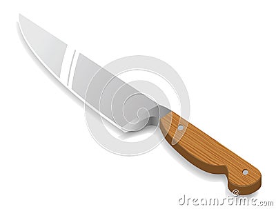 Vector kitchen knife Vector Illustration