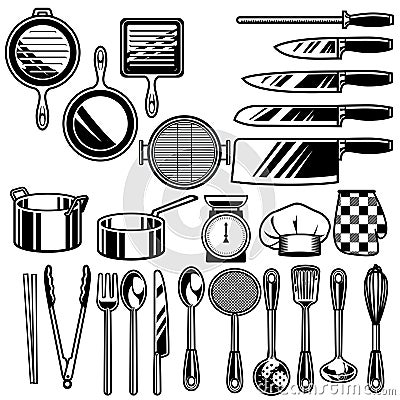 Kitchen ware collection Vector Illustration