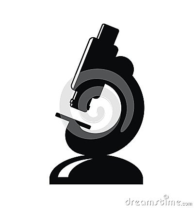 Vector laboratory microscope icon Vector Illustration