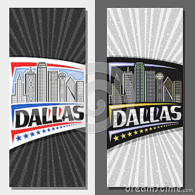 Vector layouts for Dallas Vector Illustration