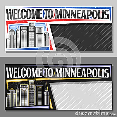 Vector layouts for Minneapolis Vector Illustration