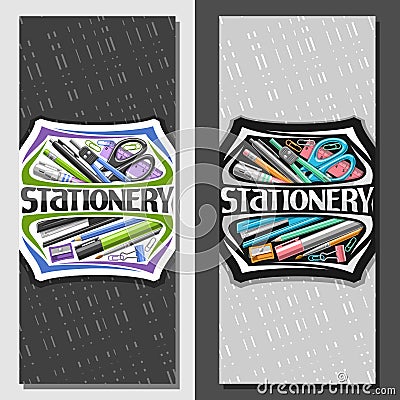 Vector layouts for office Stationery Vector Illustration