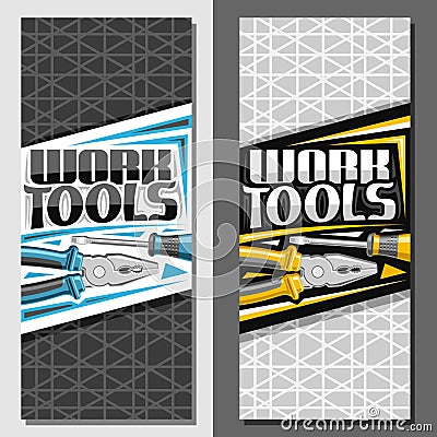 Vector layouts for Work Tools Vector Illustration