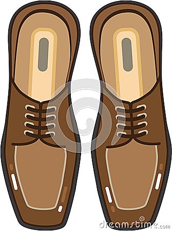 Vector Leather Man's shoes Vector Illustration