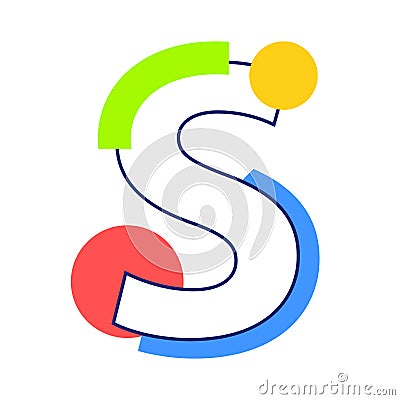 Vector letter S Vector Illustration