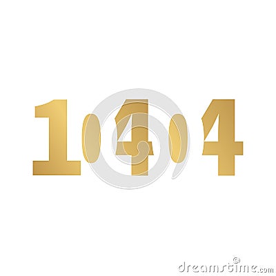 10404 vector lettertype golden logo design Vector Illustration