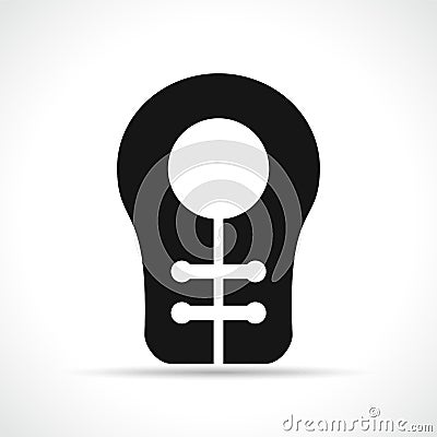 Vector lifejacket icon on white background Vector Illustration