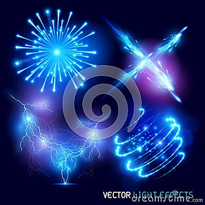 Vector Light Effects Vector Illustration