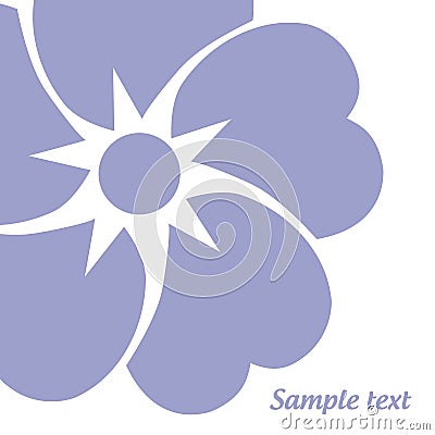 Vector lilac flower Vector Illustration